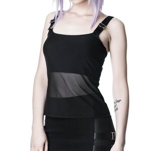 Killstar Atara Mesh Buckle Top